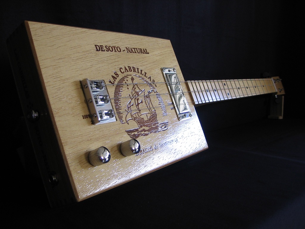 Las Cabrillas cigar box guitar