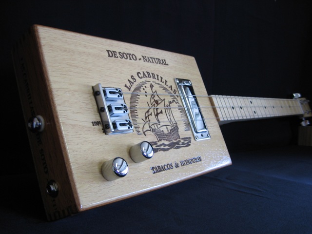 Las Cabrillas 3-string cigar box guitar